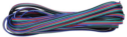 5M 4-Pin Rgb Led Extension Wire Connector Kabel Snoer Voor 3528 5050 Rgb Strip (Kleur: blauw)