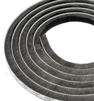 5M 5/9/15mm Window Door Self Adhesive Dust Pile Weatherstrip Brush Excluder Sealing Strips Brush Protector Home Door Accessories