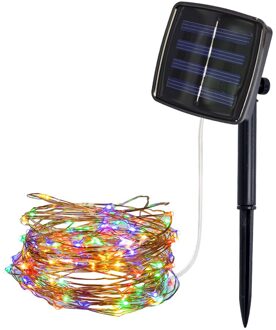 5M 50 Lights Outdoor Zonne-energie Koperdraad Licht String Fairy Solar Lampen Party Decor Voor Lamp Decorat 4.21 MR