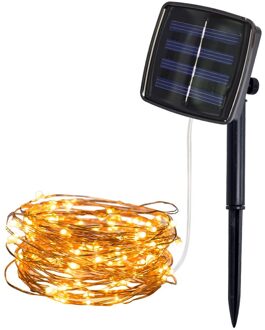 5M 50 Lights Outdoor Zonne-energie Koperdraad Licht String Fairy Solar Lampen Party Decor Voor Lamp Decorat 4.21 YE