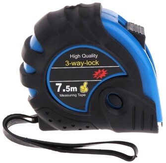 5M 7.5M Intrekbare Meetlint 3-Way-Lock Metric Rubber Meetlint Regel D0AC 5 M
