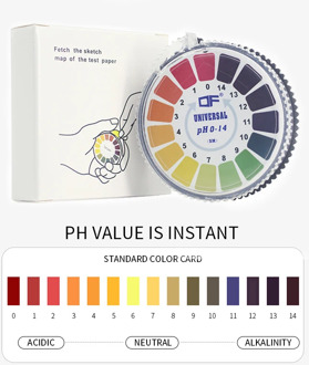 5M Alkaline Acid Indicator Meter Test Paper Roll 0-14 1-14 PH Meters For Water Urine Saliva Litmus Measuring