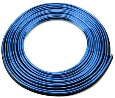 5M Auto Styling Super Flexibele Interieur Moulding Trim Strip Deur Kloof Edge Moulding Trim Universele Auto Decoratieve Lijn Accessoires blauw