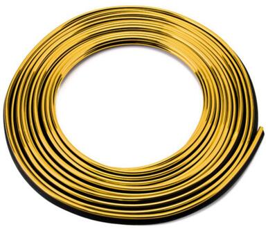 5M Auto Styling Super Flexibele Interieur Moulding Trim Strip Deur Kloof Edge Moulding Trim Universele Auto Decoratieve Lijn Accessoires goud