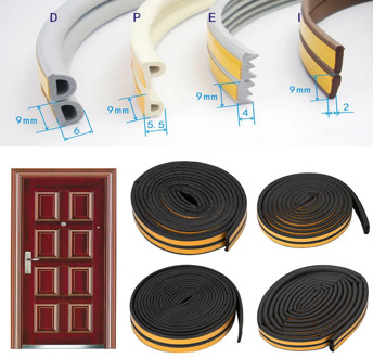 5M D/E/P/I Type Foam Weather Draught Excluder Self Adhesive Window Door Seal Strip Window Accessories Dusting Sealing Tape #5
