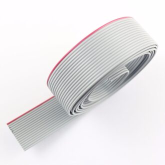 5M Meter / 16.4FT 1Mm 1.0Mm Pitch 12 Pin 12 Draden Grijs 28 Awg 300V Idc platte Lint Kabel