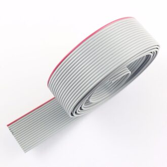 5M Meter / 16.4FT 1Mm 1.0Mm Pitch 6 Pin 6 Draden Grijs 28 Awg 300V Idc platte Lint Kabel