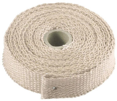 5M Motorfiets Uitlaat Thermische Tape Header Heat Wrap Manifold Isolatie Roll Slip Met Roestvrij Banden Auto Accessoires bruin