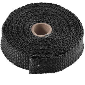 5M Motorfiets Uitlaat Thermische Tape Header Heat Wrap Manifold Isolatie Roll Slip Met Roestvrij Banden Auto Accessoires zwart