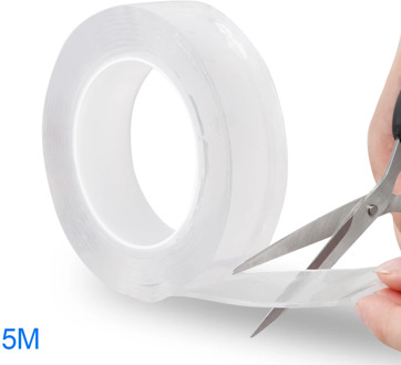 5M Multifunctional Double-Sided Traceless Washable Adhesive Tape Reusable Thick 1MM kitchen adapter reusable