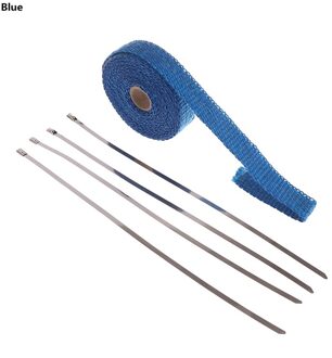 5M Roll Glas Hitteschild Uitlaat Duct Isolatie Riem Goud