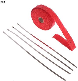 5M Roll Glas Hitteschild Uitlaat Duct Isolatie Riem Oranje