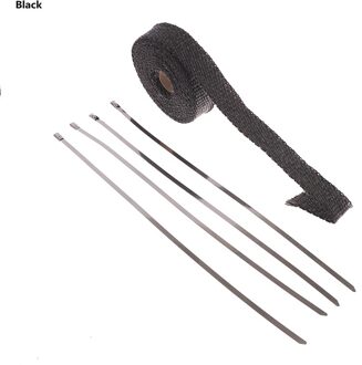 5M Roll Glas Hitteschild Uitlaat Duct Isolatie Riem Rood