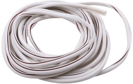 5M U Type Universele Auto Deur Rand Rubber Scratch Protector Moulding Strip Bescherming Strips Afdichting Anti-Wrijven Diy auto-Styling wit