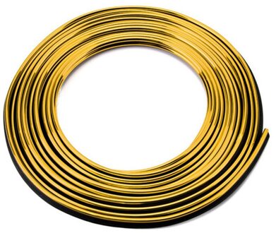 5M Universal Car Styling Interieur Exterieur Decoratie Strips Moulding Trim Dashboard Deur Rand Voor Auto 'S Accessoires Goud