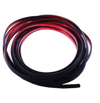 5M Universele Auto Deur Rand U Vorm Anti-Kras Trim Strip Protector Sticker Diy Auto Styling Accessoires Rood