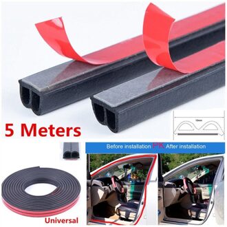 5M Zelfklevende Rubberen Afdichting Strip Autodeur Afdichting Trim Noiseproof B-Vormige Automotive Rubberen Afdichting Strip