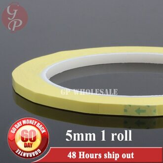 5mm * 66 M * 0.06mm PET Hoge Temperatuur Weerstaan Isolatie Anti-Flame Adhesive Mylar Tape voor transformator Geel goede prestaties