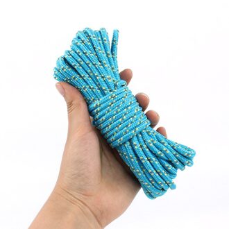 5Mm Dikke Reflecterende Touw 10M Outdoor Tent Touw Camping Grond Nail Winddicht Touw Plafond Accessoires blauw-10M