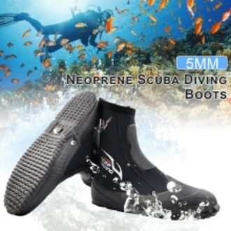 5Mm Neopreen Laarzen Water Schoenen Thermische High Rise Voor Water Sport Cuba Duiken Snorkelen Rafting Mannen En Vrouwen XS