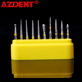5pack AZDENT porcelain tooth polishing set Ceramics Composite Polishing Diamond FG Burs Dia.1.6mm