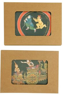 5Packs/Lot Vintage Collection Decoratie Bericht Kaart Wenskaart Card Postkaart F