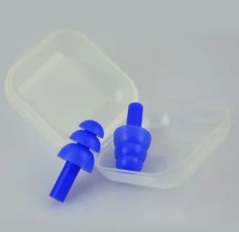 5pairs Soft Silicone EarPlugs Sound Insulation Waterproof Earplugs for Child Adult Anti-noise for Swimming Diving Noise Red