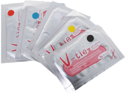 5pc 5 colors heat-seal fix and liquid silicone V-tie DIY Universal Colorful Digital Outdoor Tools for repair glue sugru