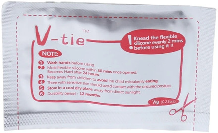 5pc 5 colors heat-seal fix and liquid silicone V-tie DIY Universal Colorful Digital Outdoor Tools for repair glue sugru