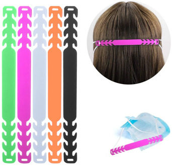 5PC Adult Non-slip Mask Adjustable Silicone Mask Hanging Buckle Extension Strap Fixed Extended Comfortable DIY Accessories