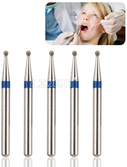 5pc/Boxes Dental Diamond Burs Drill Dental Burs Dia-burs for High Speed Handpiecess Medium Dentist Tools
