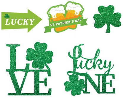 5Pc Creatieve Teken St. Patrick Dag Decoraties Outdoor Tuin Gazon Yard Met Stakes Tuin Decoratie Outdoor Tuin Decoratie