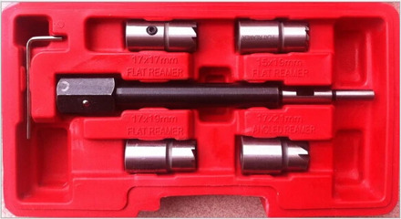 5pc Diesel Injector Cleaner Seat Kit Engine Diesel Injector Seat Cutter Carbon Cleaner