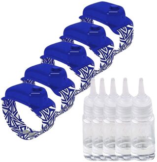 5Pc Handdesinfecterend Doseren Draagbare Armband Polsband Hand Dispenser Sub-Verpakking Siliconen Wassen Hand Gel Clean Tool 10ml 2