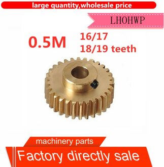 5pc Koper gear boss 0.5 modus 16 17 18 19 tand precisie 3D printer encoder miniatuur kleine modulus 16 Teeth / 3mm