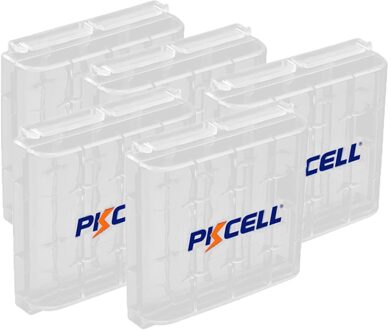 5Pc Pkcell Houder Case Plastic Draagbare Box Voor Aa Aaa Oplaadbare/Primaire Batterij