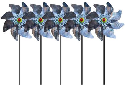 5Pc Wind Spinner Vogel Proofing Apparaat Tuin Decoratie Outdoor Vogel Schrikken Magic Apparaat Yard Garden Decor Ornament Stake/*