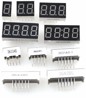 5PCS 0.36inch LED display 7 Segment 1 Bit/2 Bit/3 Bit/4 Bit Digit Tube Red Common Cathode / Anode Digital 0.36 inch led 7segment