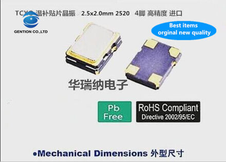 5Pcs 100% En Orginal Tcxo 2520 2025 12M 12Mhz 12.000Mhz JT255 Temperatuur Subsidie Chip Kristal hoge Precisie