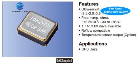 5Pcs 100% En Orginal Temperatuur Subsidie Chip Kristal Tcxo 2520 20250 52Mhz 52M KT2520P52000ACW33TAO