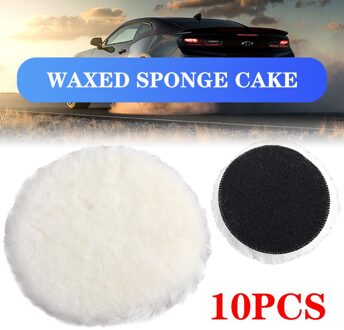 5Pcs/10Pcs Auto Polijstmachine Wol Polijsten Pad Voor Polijstmachine Machine Waxen Polijsten Buffing Auto Paint Care Polijstmachine pads Voor Auto Oranje