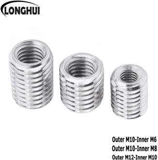 5PCS 10PCS M6-M8 M6 to M10/ M8 to M10/M10 to M12 / M14 inside outside thread hollow pipe coupler conveyor Splitter adapter screw
