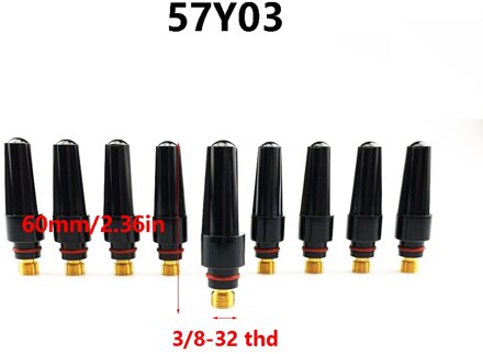 5Pcs 10Pcs Tig Lassen 57Y03 Midden Back Cap Voor Tig Lastoorts Wp 17 18 26 Serie Tig verbruiksartikelen Lassen Solderen Supplies 5stk