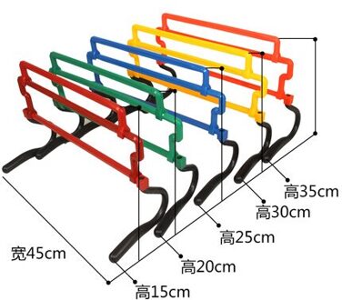 5PCS 15/20/25/30CM Opvouwbare Gemonteerd Verwijderbare Voetbal Training Apparatuur Barrières Frame Voetenwerk hindernis Agility