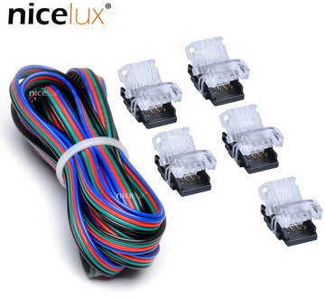 5pcs 2/3/4/5/6pin LED Strip to Wire Connector Waterproof / Non-waterproof with 3 meters 20/22AWG LED Extension Wire for DIY