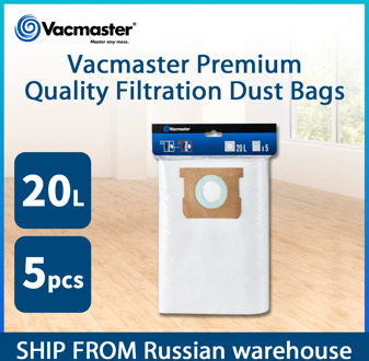 5PCS 20L Vacmaster Fine Filtration Dust Bags Vacuum Cleaner Bags Cleaner Vacuum Accessories
