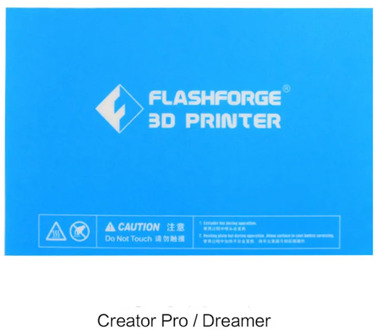 5pcs 232x154mm Flashforge Creator Pro / Dreamer / Dreamer NX 3D Printer Blue Heated Bed Tape Print Sticker Build Plate Tape