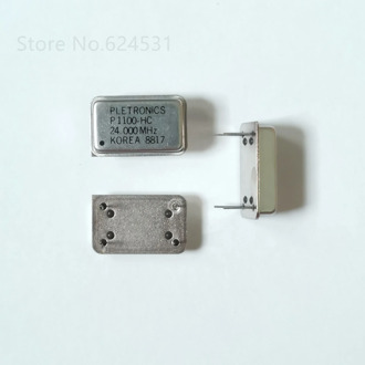 5pcs 24MHZ 24M 24.000MHZ In-line active crystal OSC DIP-4 rectangular clock vibration full size