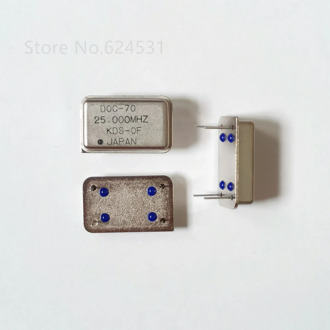 5pcs 25.000M 25MHZ In-line active crystal OSC DIP-4 rectangular clock vibration full size