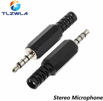 5PCS 3.5mm 1/8 "Enkele/Dubbele Kanaals Stereo Plug Lassen Type Audio Stekker 3.5 Socket 2,3,4 Sectie adapter connectoren Lavendel